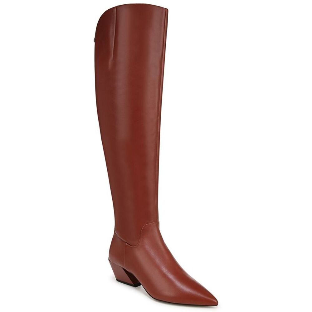 Franco Sarto Gwyn Leather Boot, Brown - Picture 1 of 5